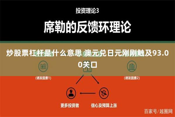 炒股票杠杆是什么意思 澳元兑日元刚刚触及93.00关口